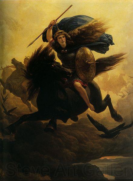 Peter Nicolai Arbo Valkyrie Spain oil painting art